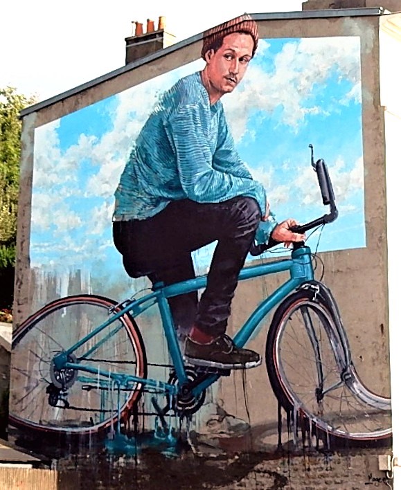 Le vélo street art de anne-marie wallon