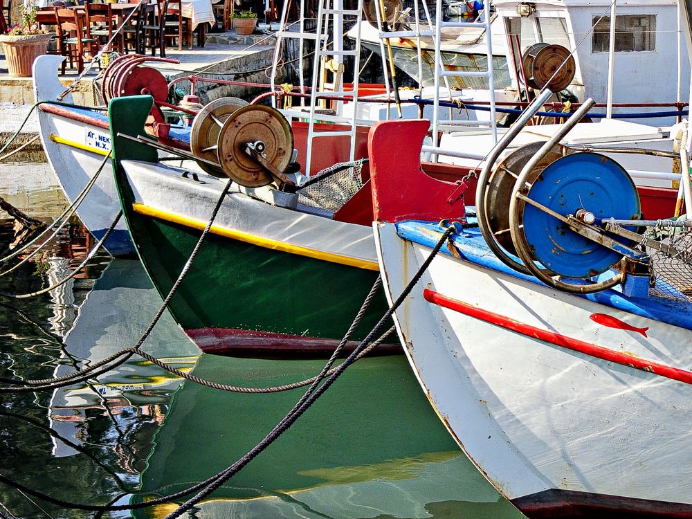 Accastillage au port de Kissamos