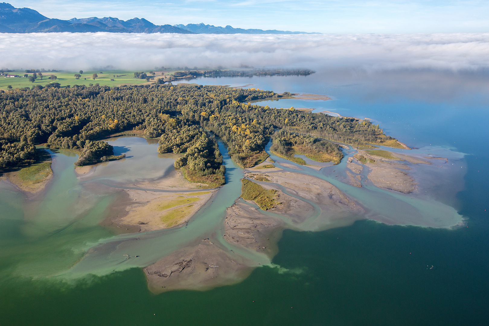 Achendelta im Chiemsee