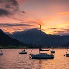 Achensee zum Sonnenuntergang (Österreich)