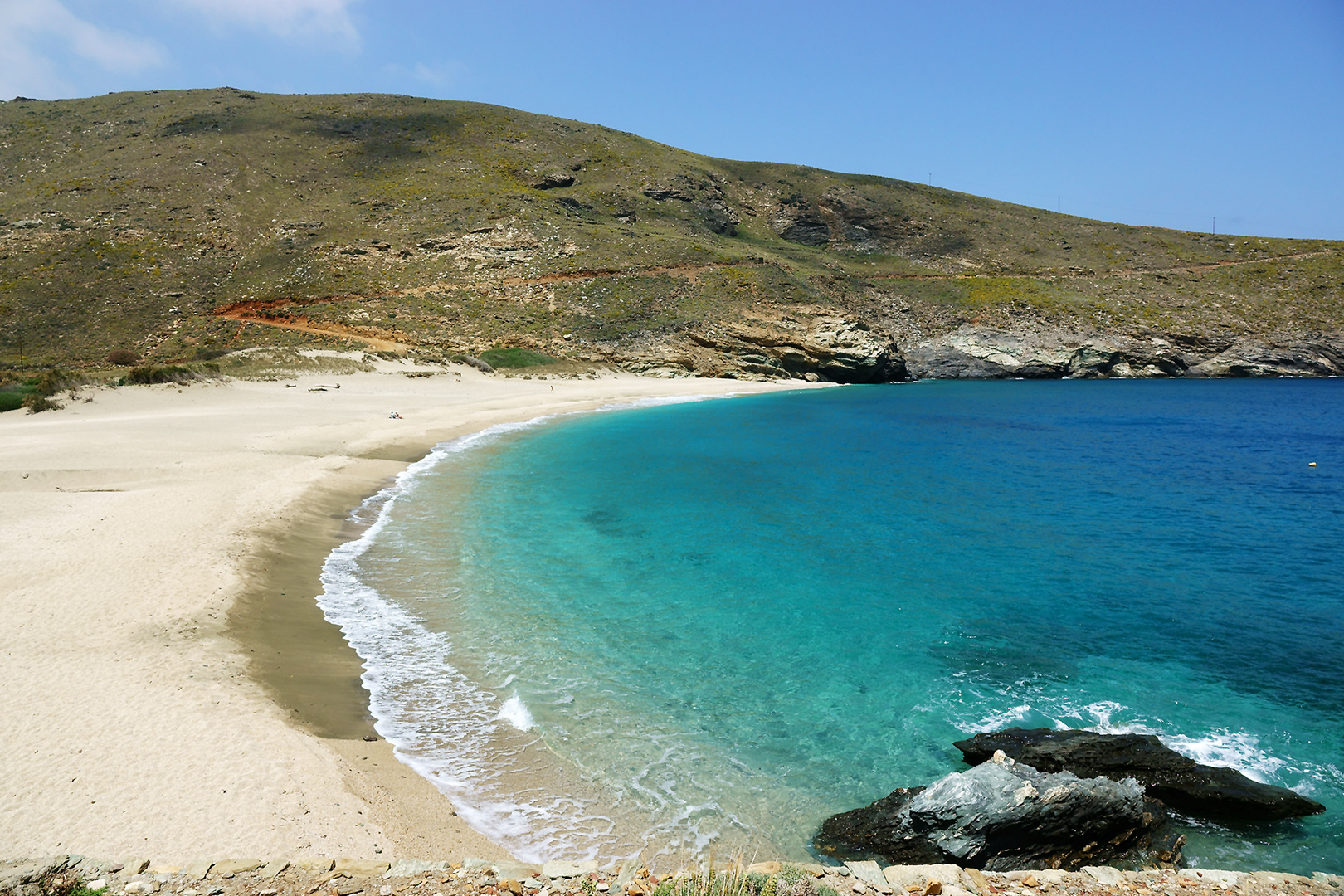 Achla Beach auf Andros