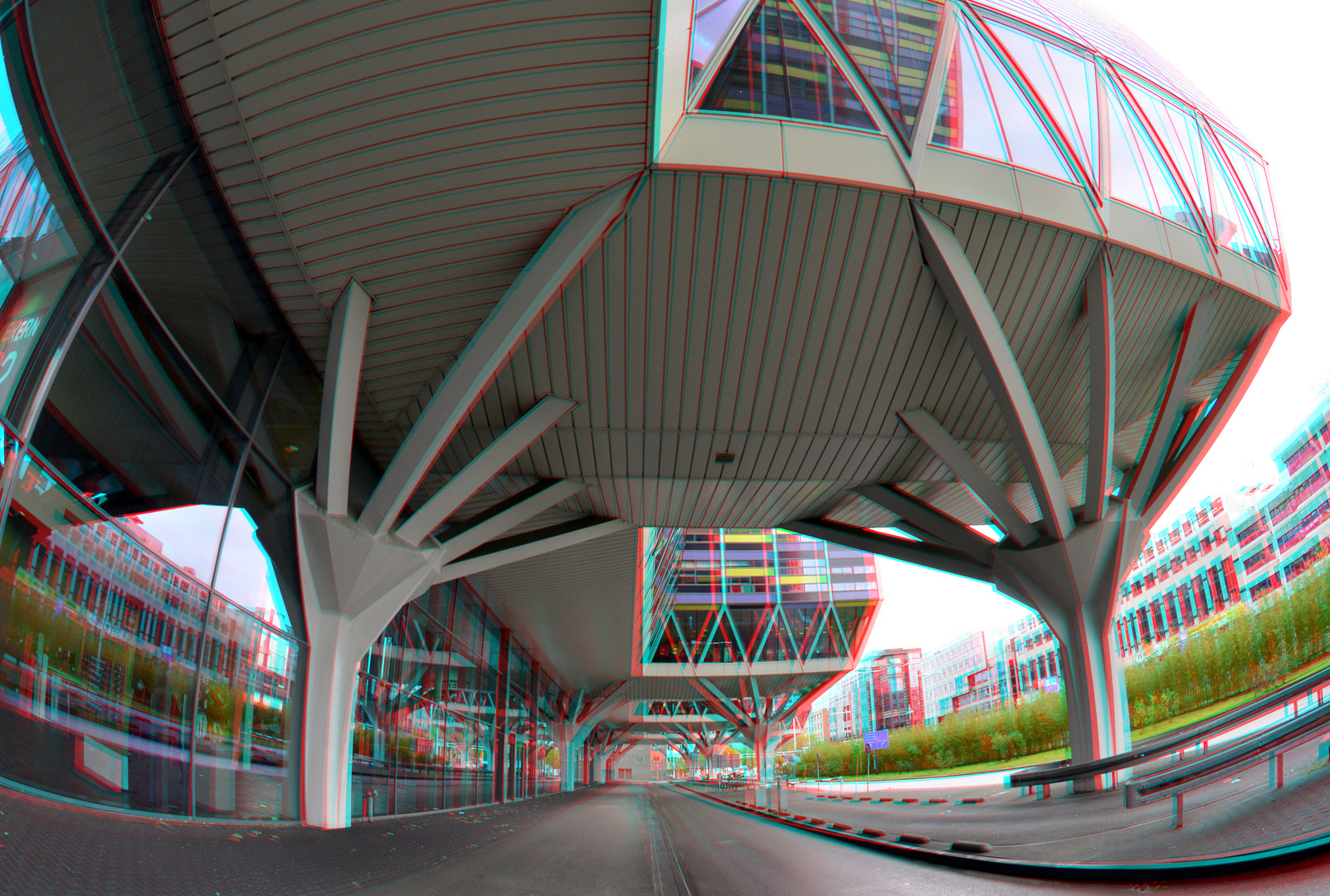 Achmea-building Leiden 3D fish-eye