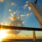 achtern zum sundowner auf der Luna vor St.Maarten