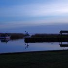 Achterwasserhafen zur blauen Stunde