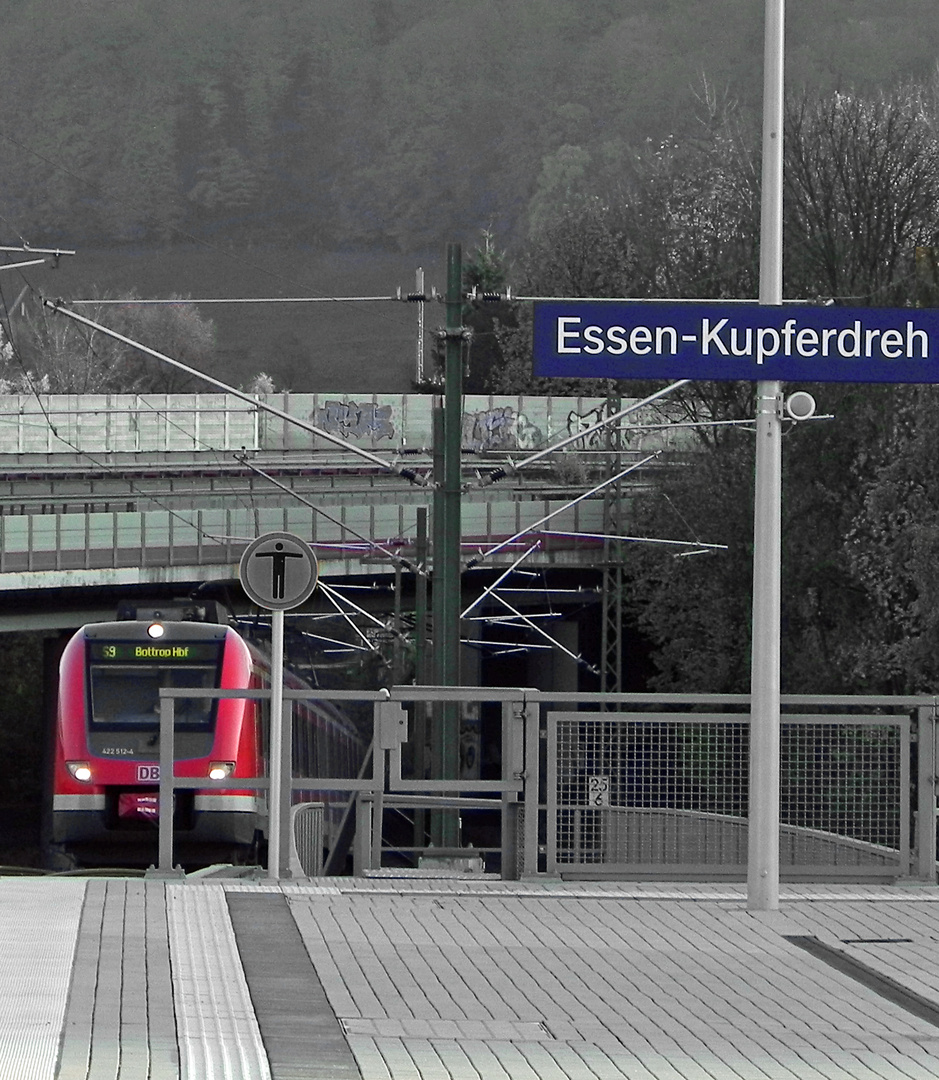 Achtung auf´m Bahnsteig