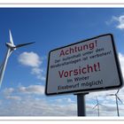 Achtung Windkraftanlagen