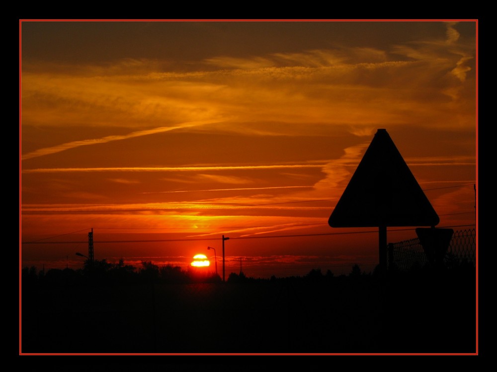 Achtung.....Sonnenuntergang!!