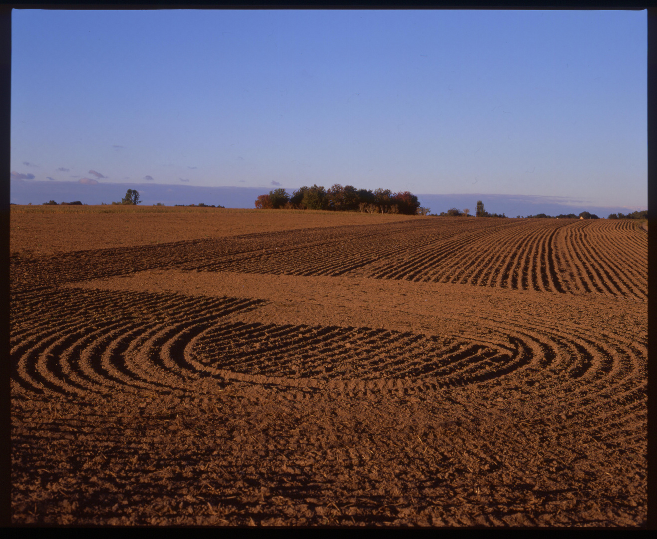 Acker im Herbst