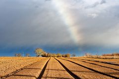 Acker mit Regenbogen - 1