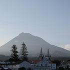 ACORES : volcan Pico  ; Arbres et Clochers