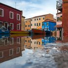 Acqua alta a Burano