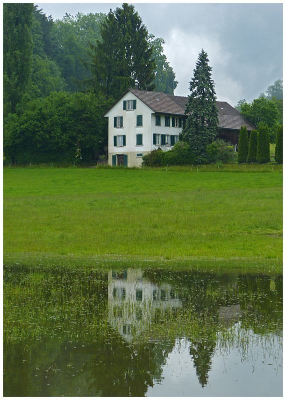 Acqua alta am Lützelsee