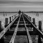 Acrobatics on the pier 