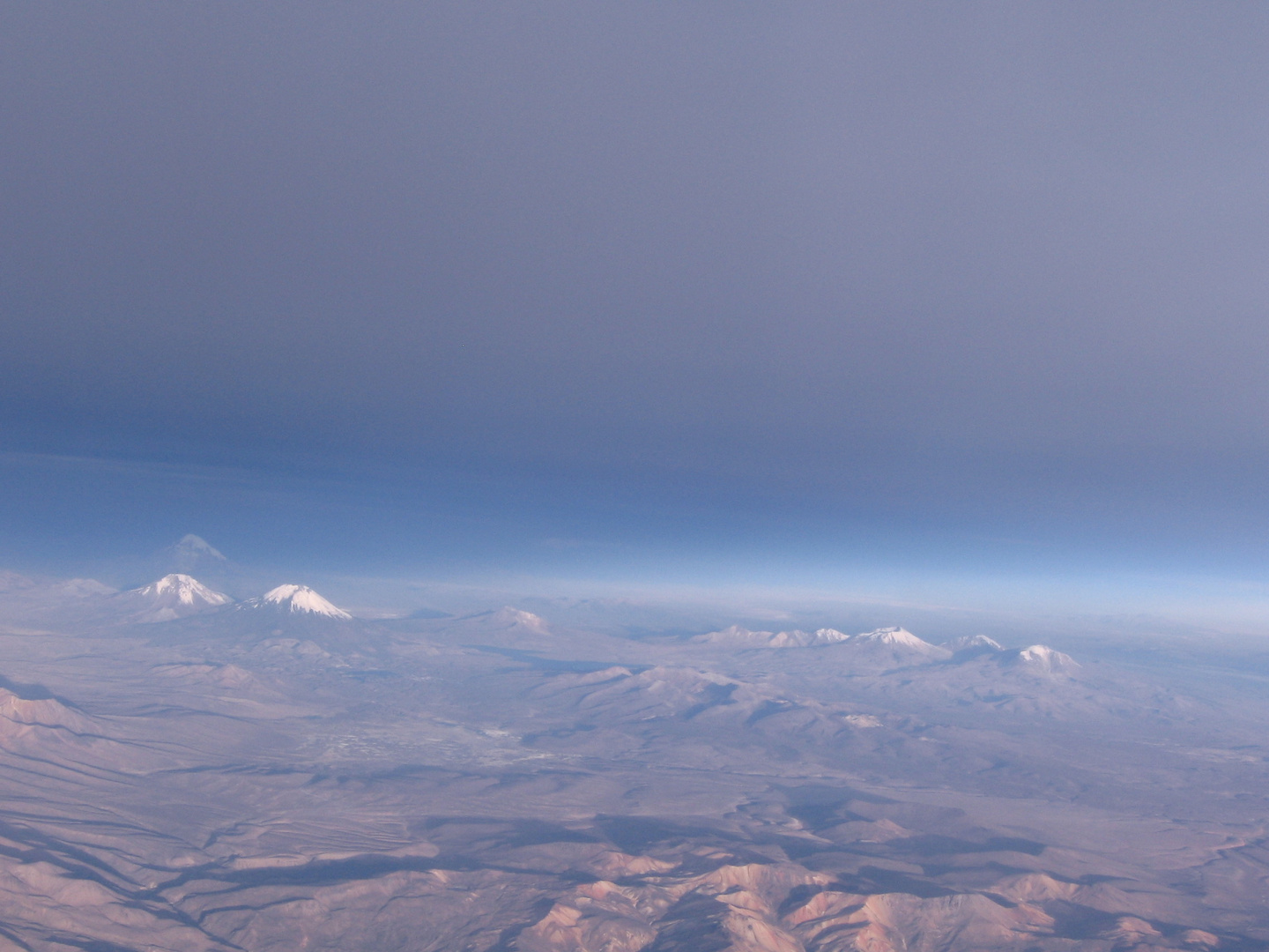 across the Andes from Chile to Argentina