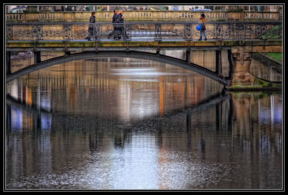 Across the bridge