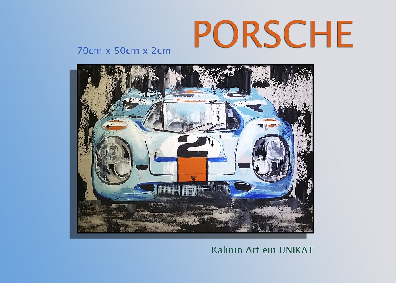 Acryl Gemälde Porsche