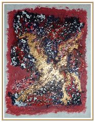 Acrylbild 233 - 'S-R-Gold'