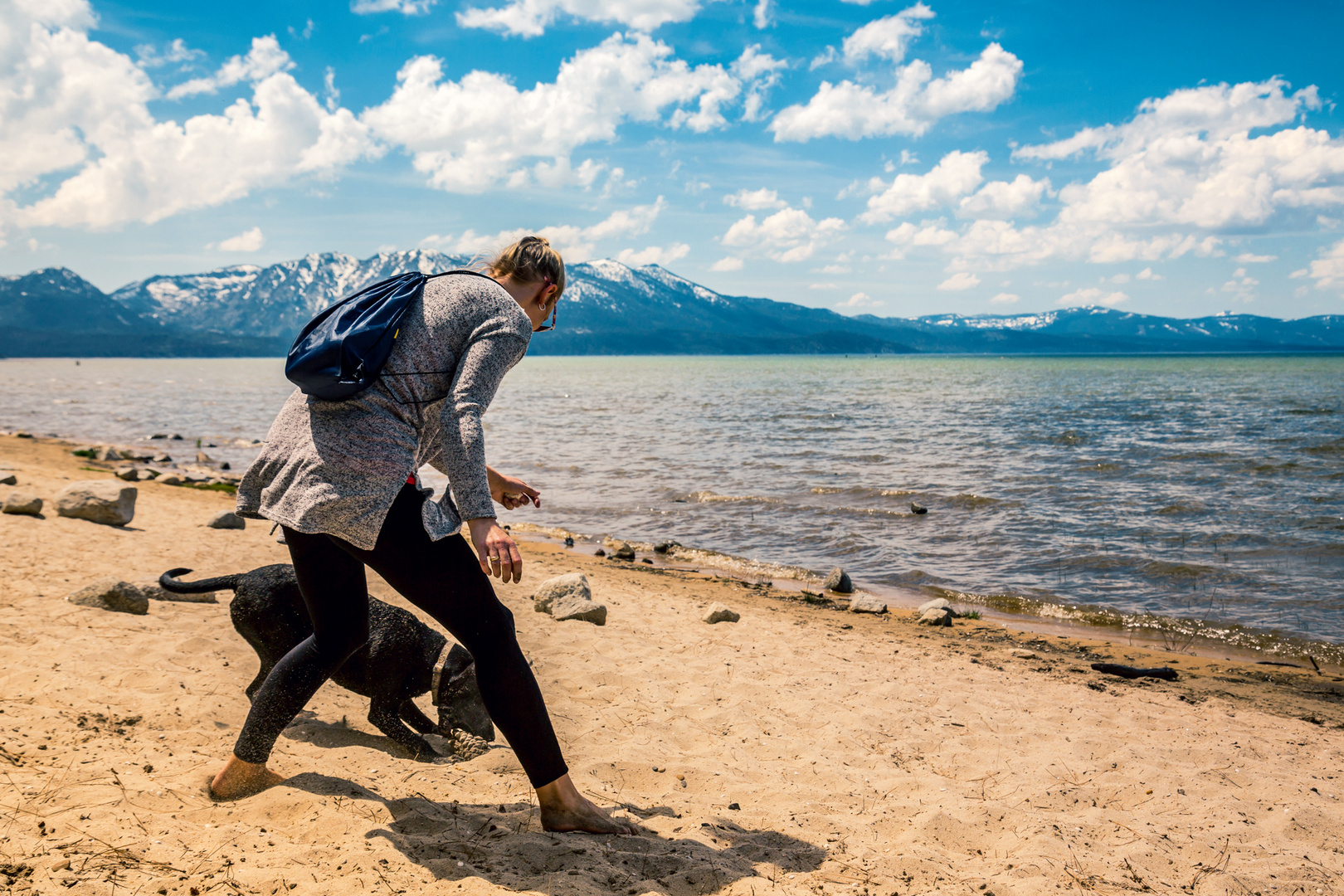 Action am Lake Tahoe