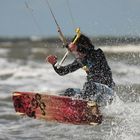 Action beim Kitesurfworldcup in SPO