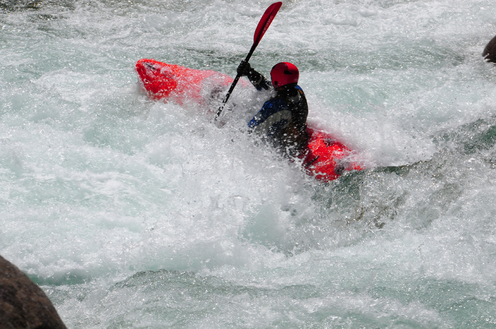 Action in der Valle Verzasca