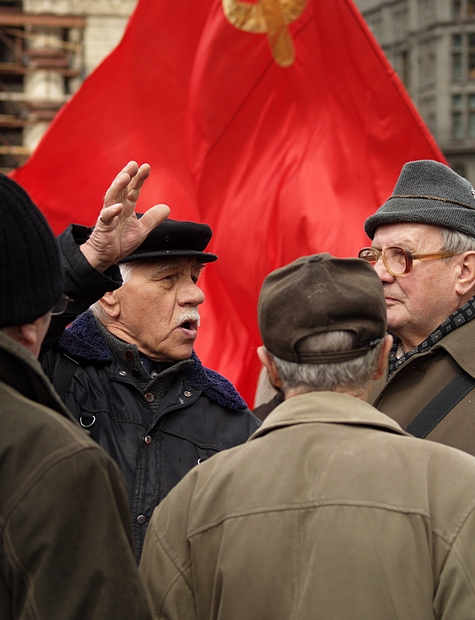 Activist. Labour Day in Moscow