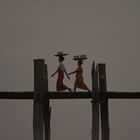 Activities at sunset at U-Bein bridge 2