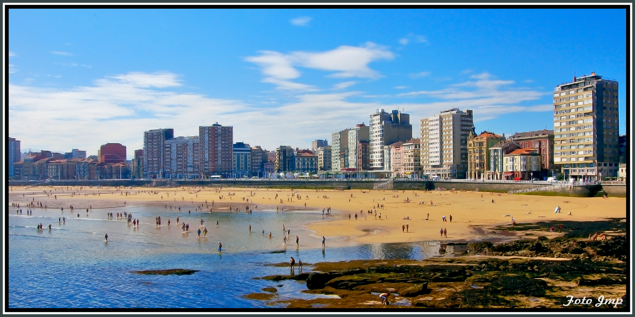 Acuarela de Gijón