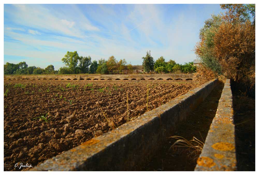 acueducto para riego