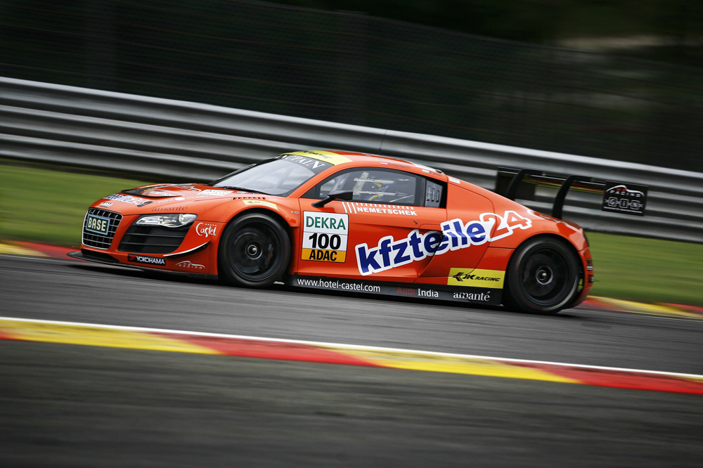 ADAC GT Masters 2013 - Spa Francorchamps - kfzteile24 Audi in Eau-Rouge