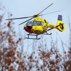 ADAC-Hubschrauber beim den Notarzt-Einsatz