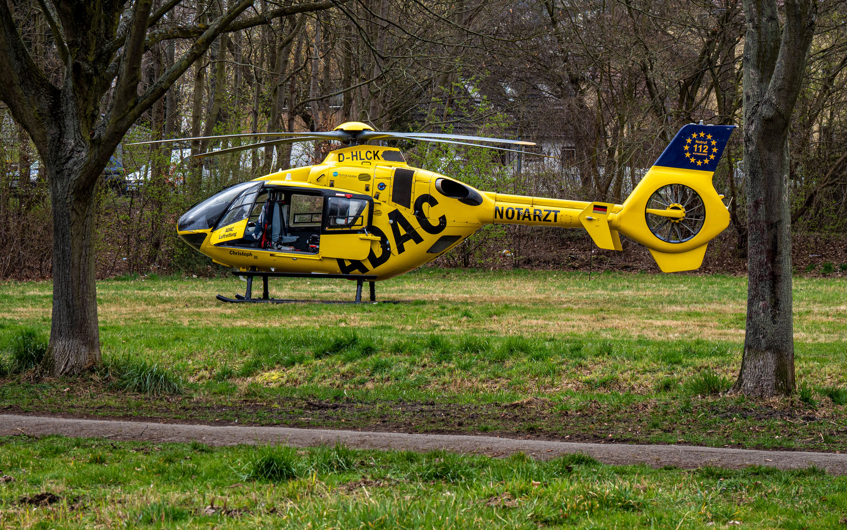 ADAC-Hubschrauber für den Notarzt-Einsatz