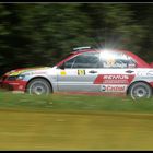 ADAC Rallye Deutschland 2007 - Baumschlager auf der Panzerplatte