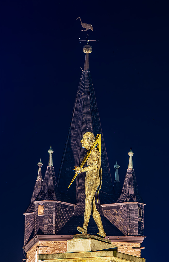 Adam Olearius vor dem Schmalen Heinrich...