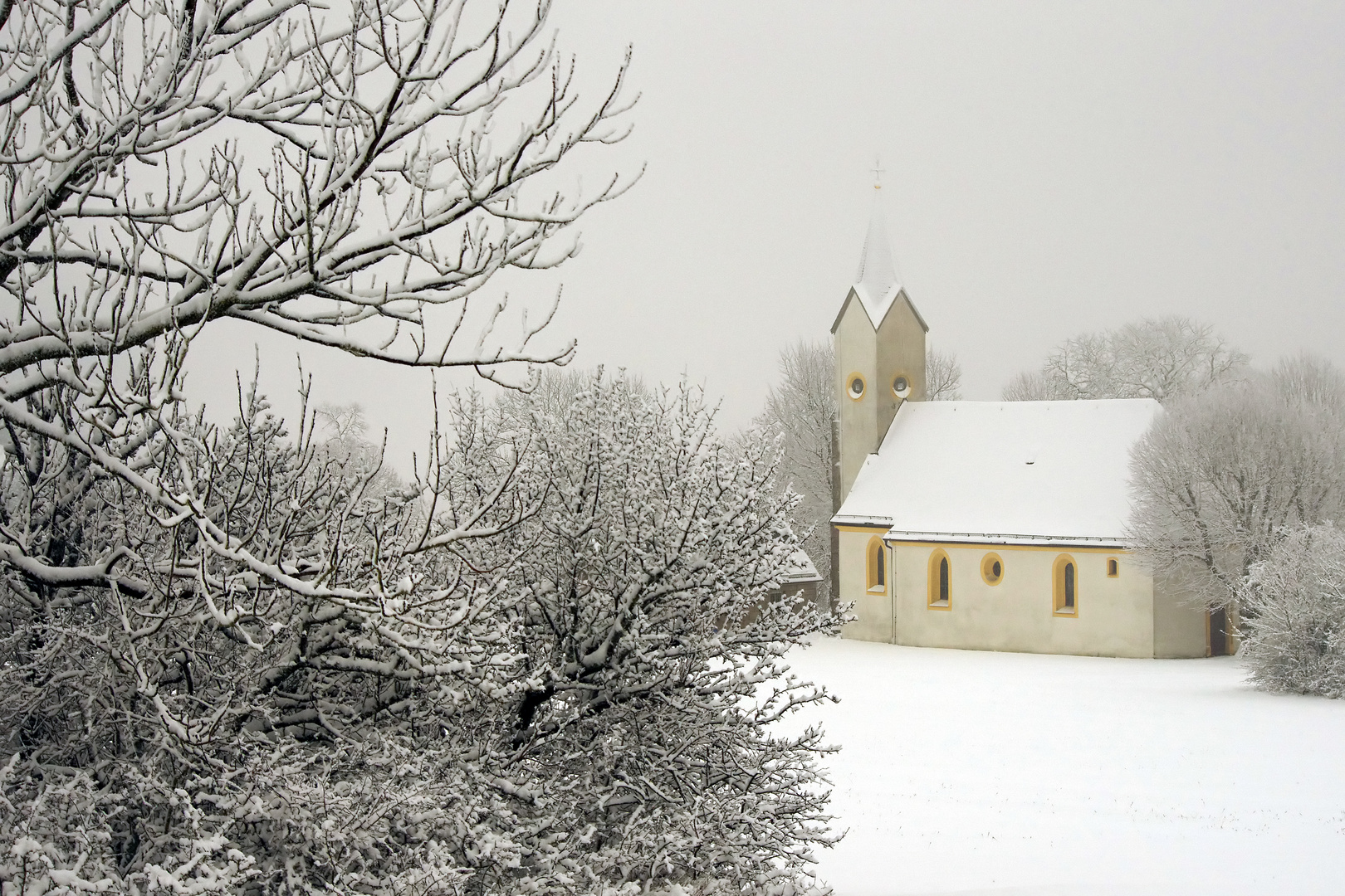 Adelgundiskapelle im Winter