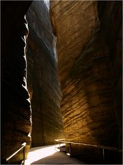 Adersbacher Felsenstadt- Die Schlucht des gotischen Tores