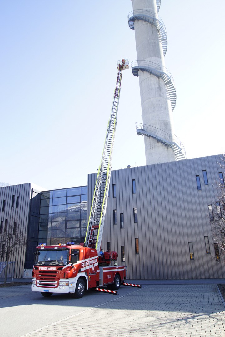 AdL im Übungseinsatz am Turm