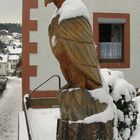 Adler im Schnee