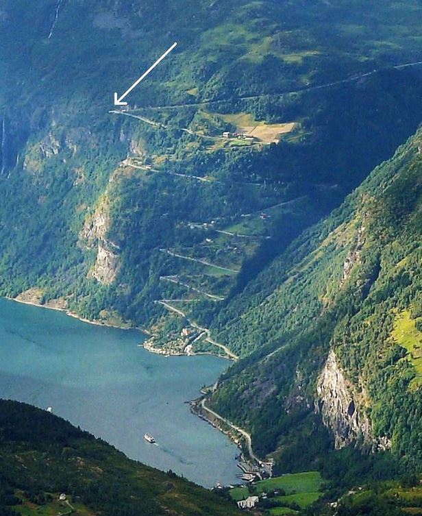 Adlerkehren, Geiranger