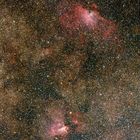 Adlernebel (IC 4703) + Omeganebel (M 17 = NGC 6618)