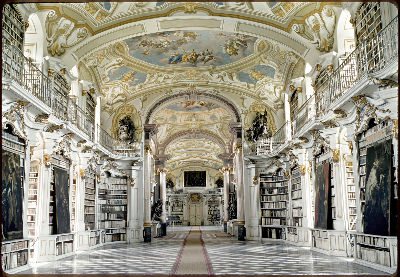 Admont Benekdiner-Kloster Bibliothek 1957