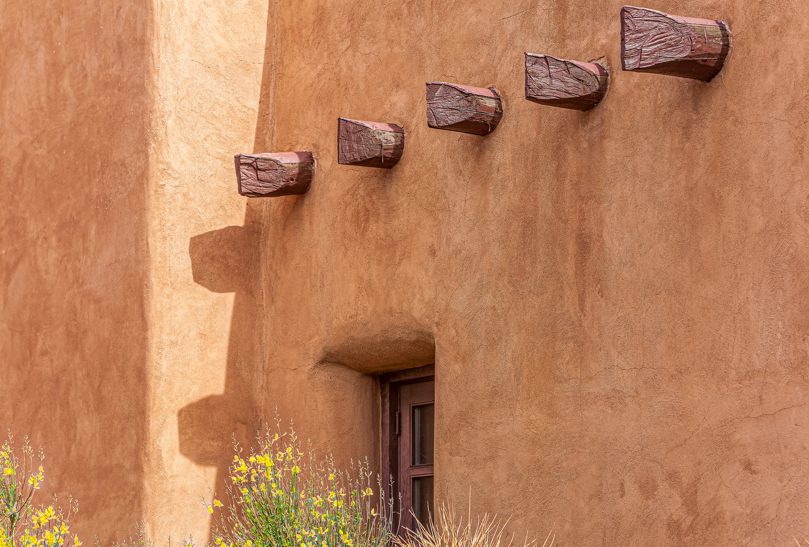 Adobe Bauweise der Pueblo Indianer, New Mexico