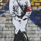 ADOLF HITLER  adorned with pretzels *gg*  - street art berlin 2´2009