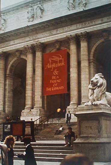 Adopt a book & BE A FRIEND OF THE LIBRARY NYC 1987