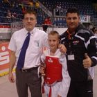 Adrian Paul holte hier den zweiten Deutschen Meister Titel im Taekwondo