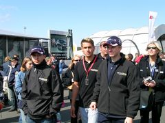 Adrian Sutil, Christian Vietoris und Nico Hülkenberg