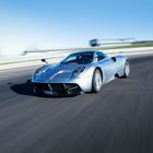 Adrian Sutil driving the Pagani Huayra at Autodromo die Modena