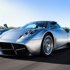 Adrian Sutil driving the Pagani Huayra