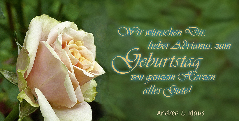 Adrianus Geburtstag