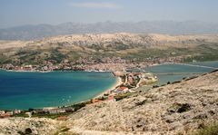 Adriatic Sea: View of Pag