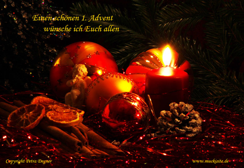 Advent, Advent, das erste Lichtlein brennt